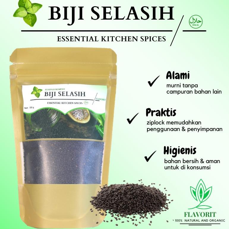 

ㅵ Biji Selasih Basil Seed Bahan Makanan Pokok Rempah Herbal Bumbu Dapur Kering Organik Penyedap Murni ♚