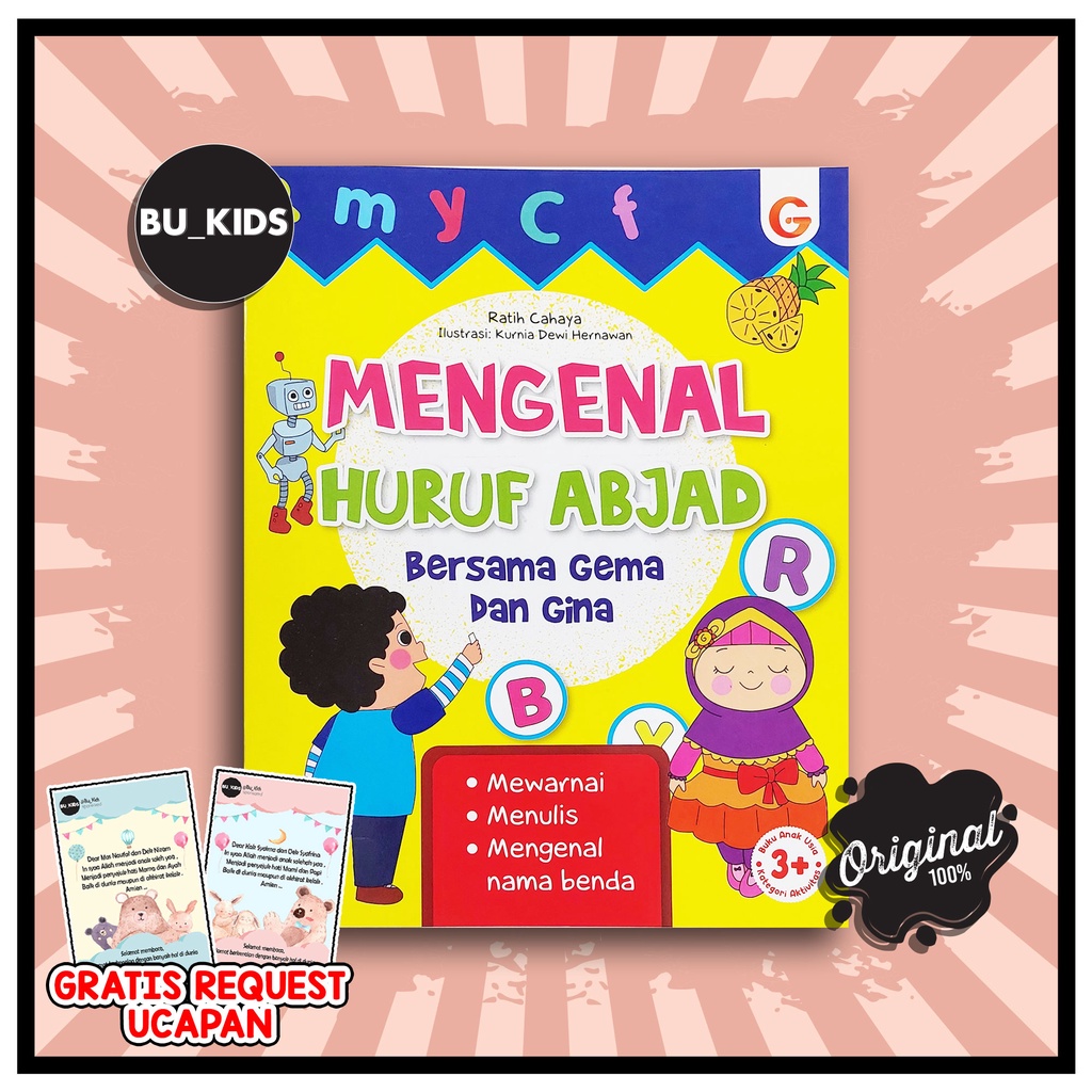 Buku Anak Mengenal Huruf Abjad Untuk Tk dan Paud