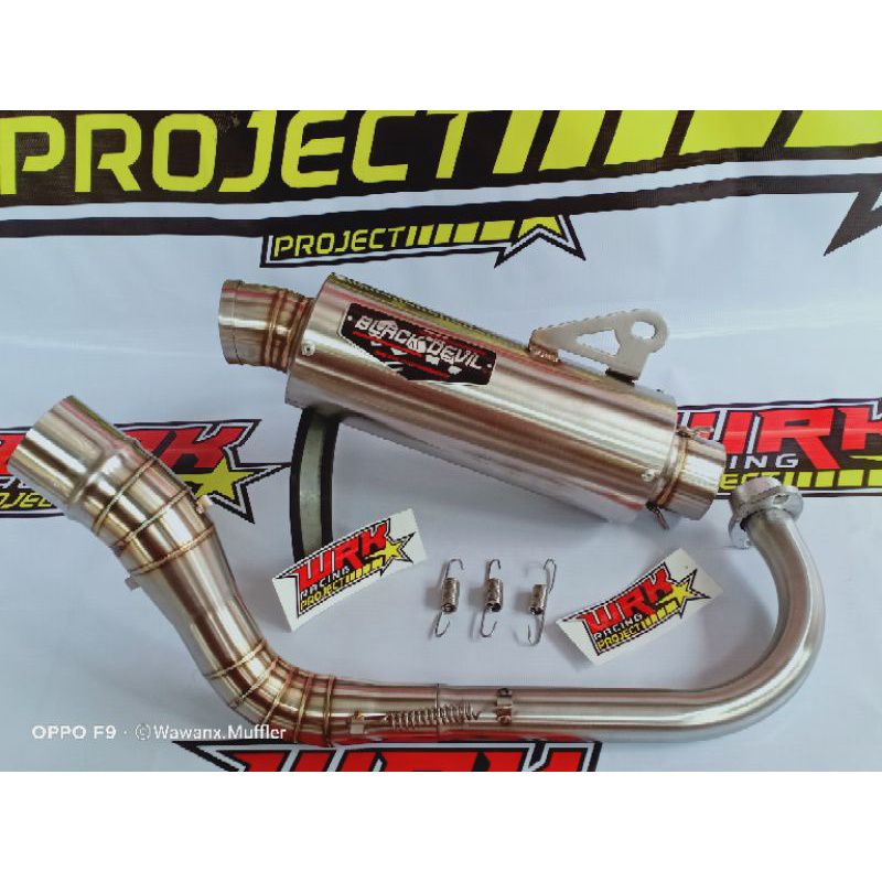 knalpot racing blac devil all motor metic beat vario mio Scoopy Genio Vario Mio Fino X-Ride NMAX aer