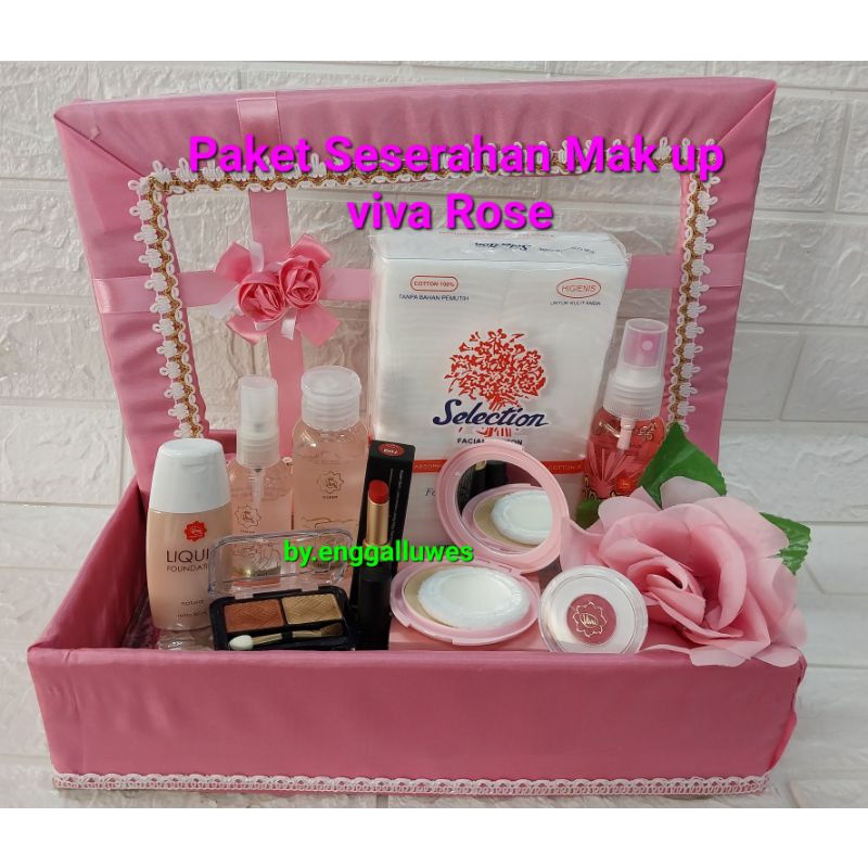 PAKET SESERAHAN MAKE UP VIVA ROSE (free box)