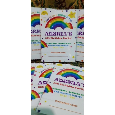 Kartu Undangan Ulangtahun Ultah anak/ Ucapan/ Terimakasih