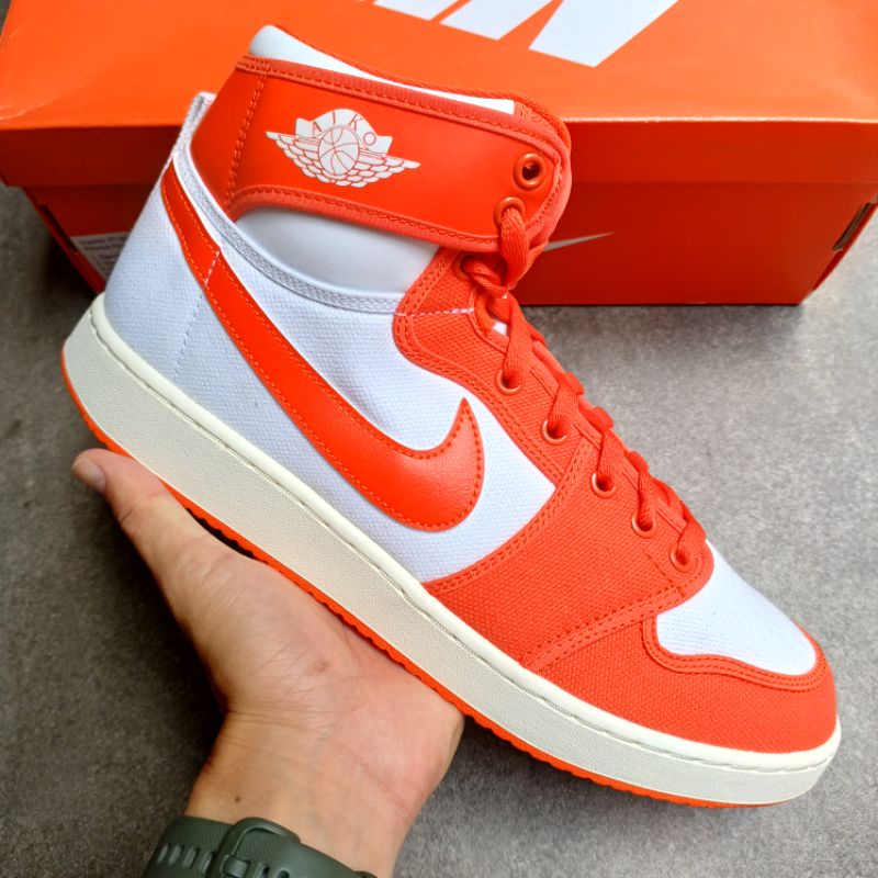 Air Jordan 1 Retro High AJKO Syracuse || ko white orange