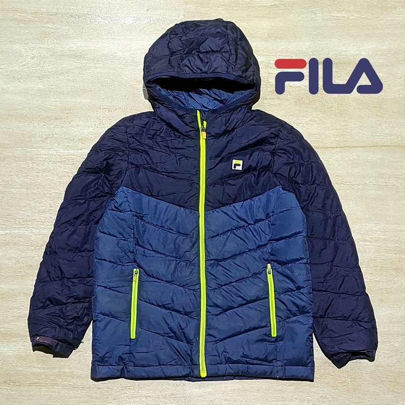 Jaket Thrift Winter Outdoor Hiking FILA Second Preloved Branded Original Kondisi 80%