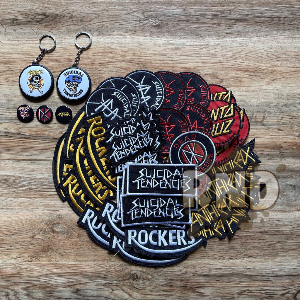 Patch Bordir Logo Musik Band / Patch Band / Emblem Jaket / Tempelan Jaket / Glosir Patch Termurah