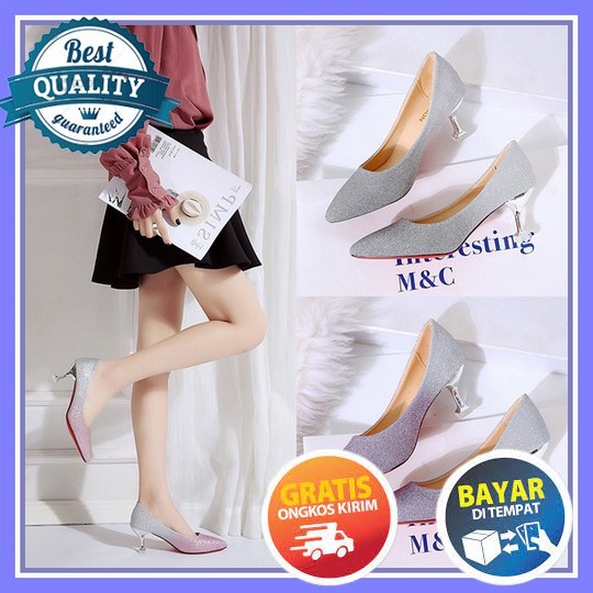 Sandal Heels Wanita Terbaru 2022/Sandal Heels Model Tali Simple/Sandal Heels 5Cm/Sandal Kondangan/Sa