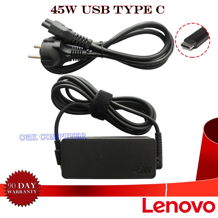 Adaptor Charger Laptop Lenovo 45W USB C Type-C Original LENOVO 45W_USB C