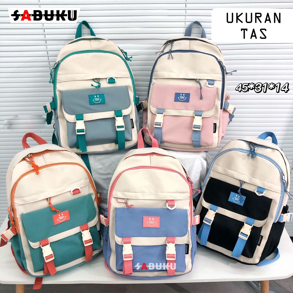 Tas Ransel Laptop Backpack Wanita Tas Ransel Sekolah Tas Punggung Wanita Tas SD SMP SMK - 275