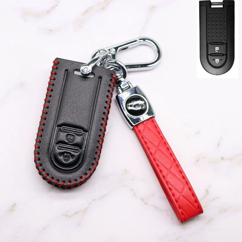 Case Pelindung Remote Kunci Mobil Keyless Bahan Kulit Untuk Toyota Yaris 2019-2022