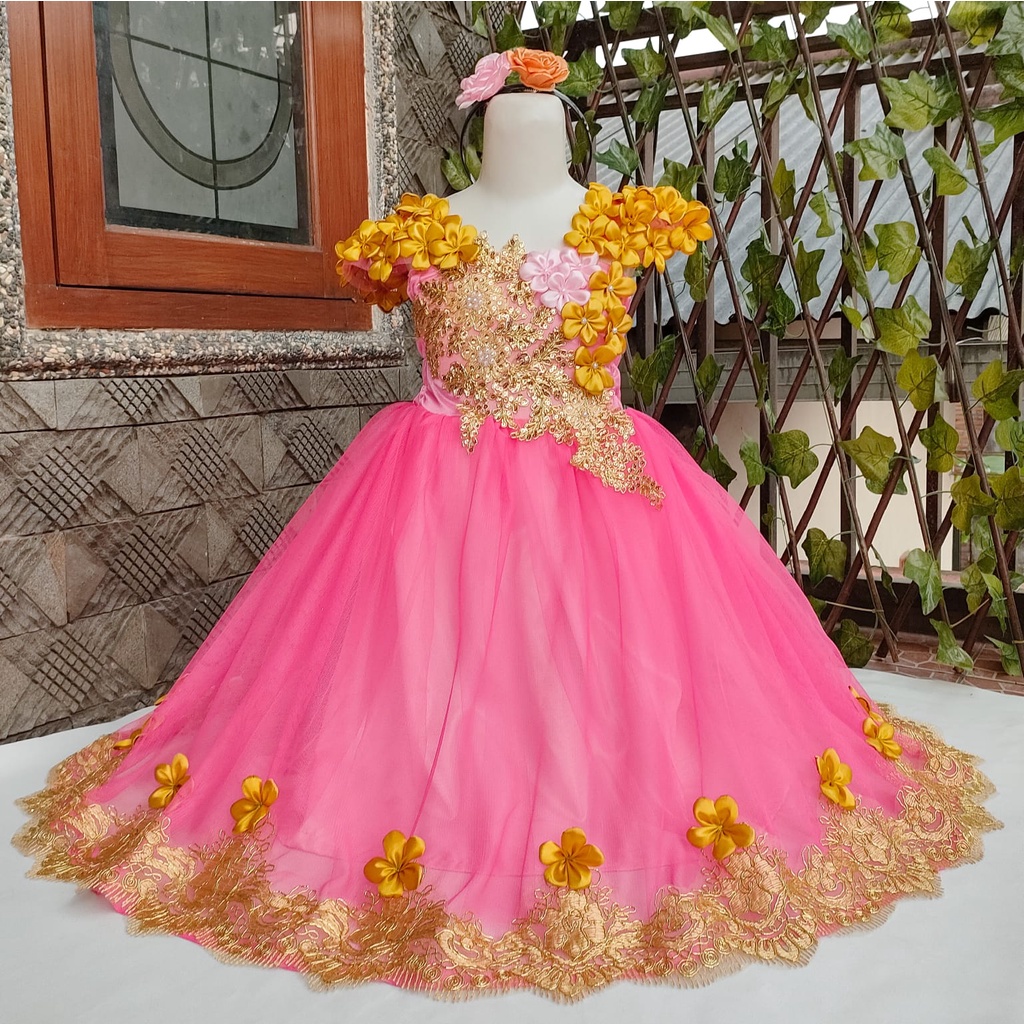 Dress tutu party extra flower