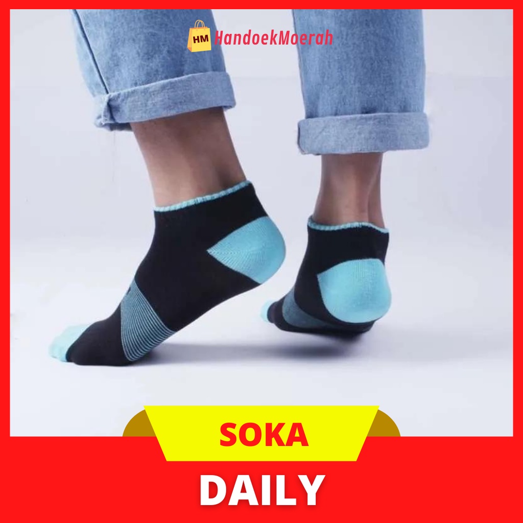 Kaos Kaki Pria Wanita Murah / SOKA Sock Daily / Kaos Kaki Pendek Mata Kaki