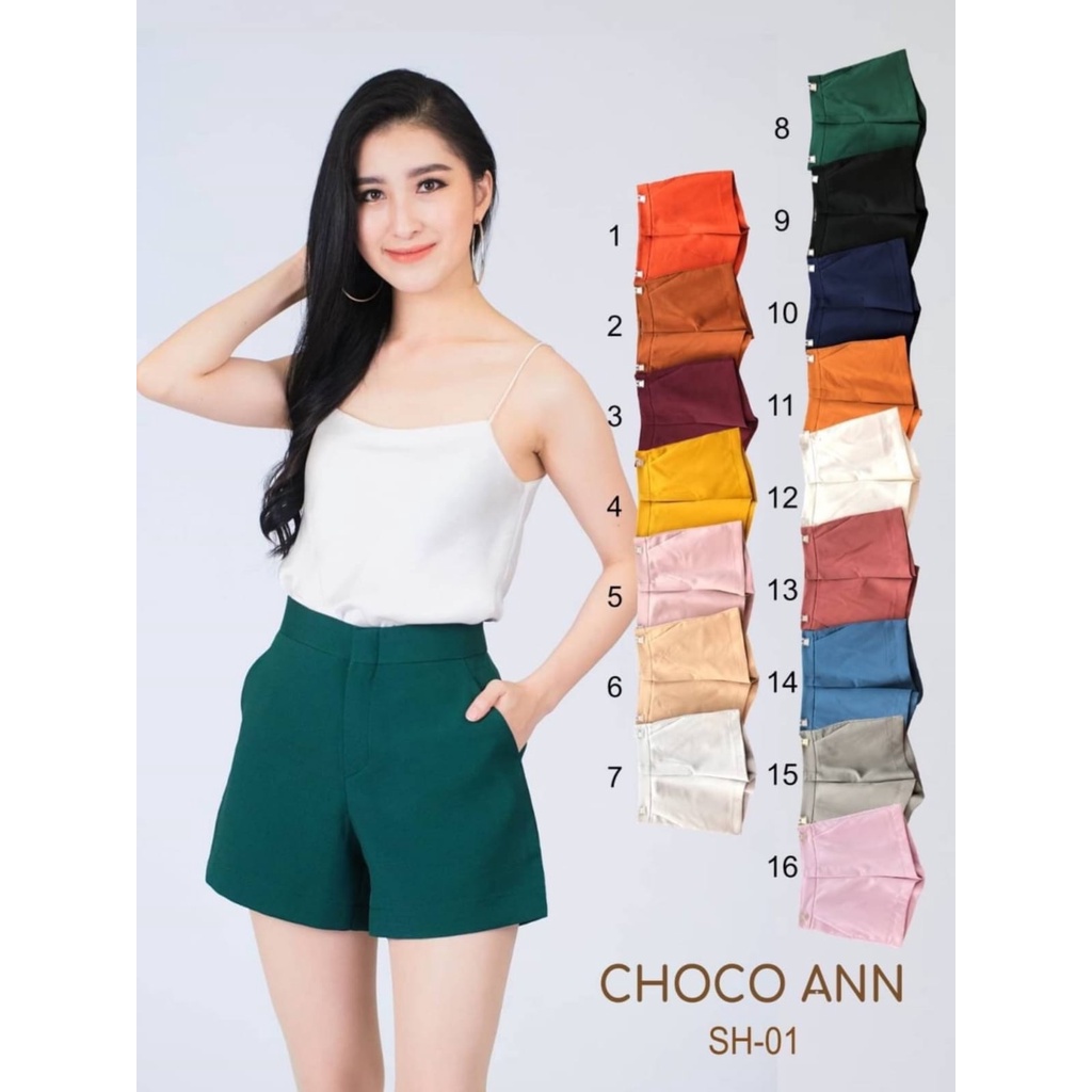 CELANA PENDEK CHOCO ANN ZIPPER DEPAN IMPORT BANGKOK CODE SH01 PART 1