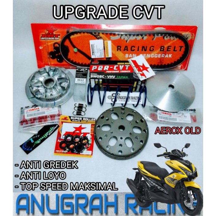 PAKET UPGRADE CVT KIRIAN ANTI GREDEK ANTI LOYO AEROX 155 OLD ALL NEW AEROX N MAX 155 OLD ALL NEW NMA