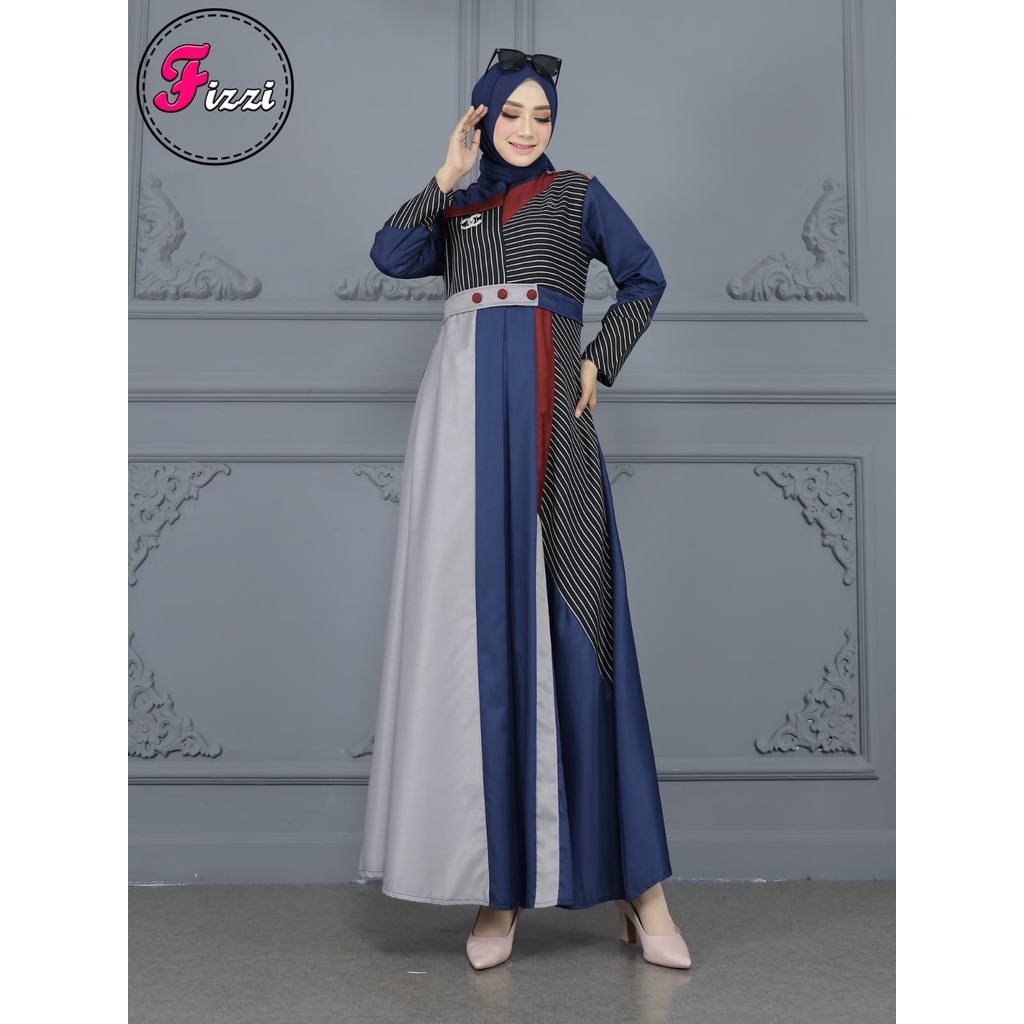 M8 gamis toyobo kombinasi motif slempang salur gamis toyobo no 1 paling best seller