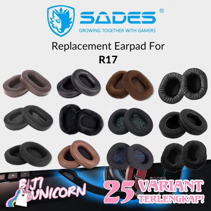 Earpad Earcup Ear Cushion Sades R17 R 17 R-17 SadesR17 Foam Pad Busa