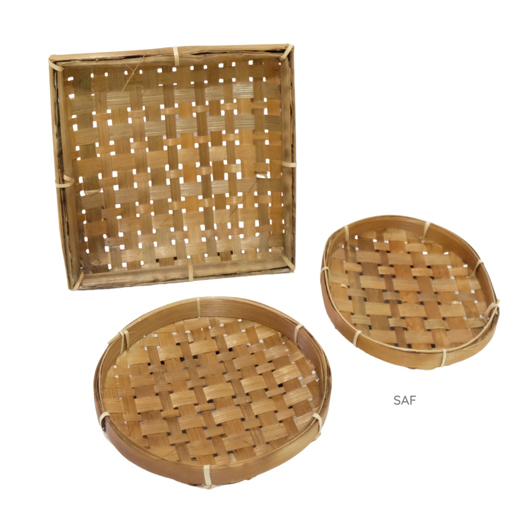 SAF Piring bambu / wadah anyaman / props foto