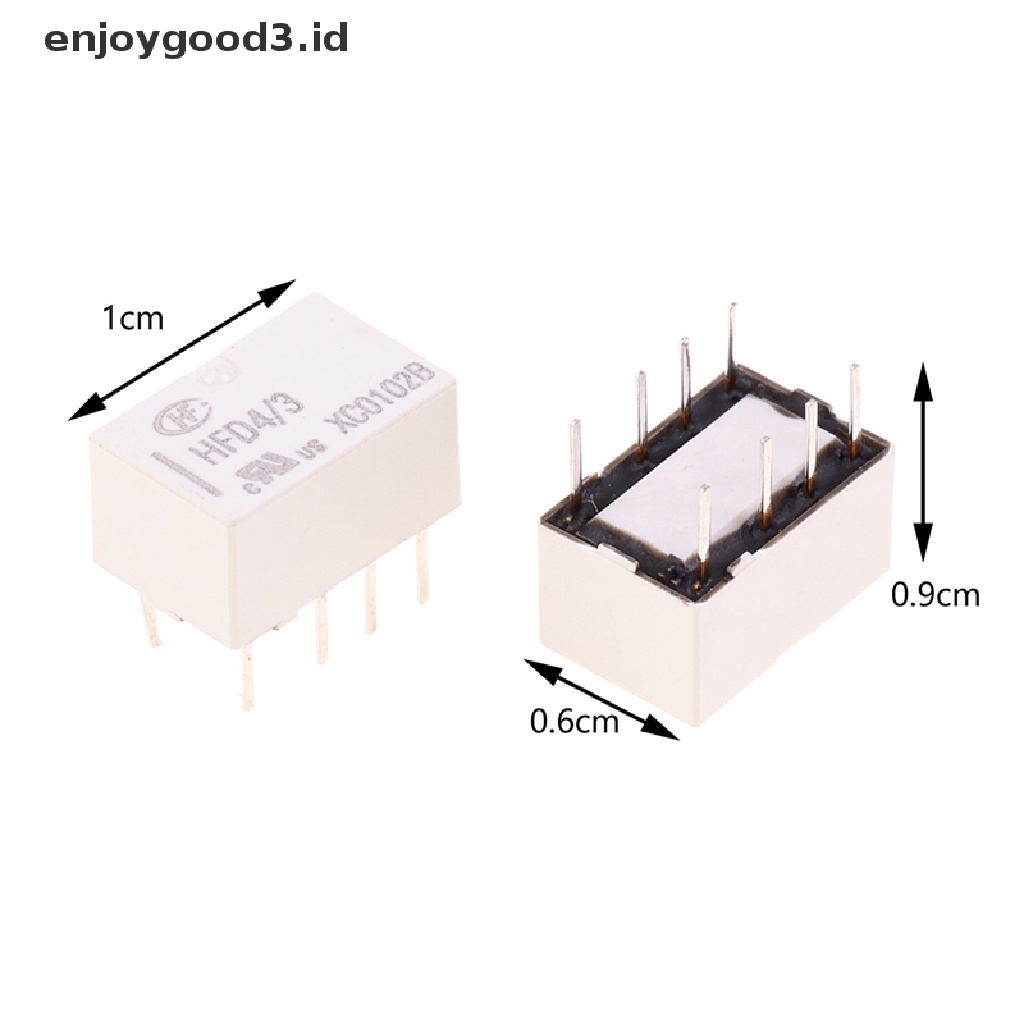 1 Pc Relay Sinyal Hfd4 / 3V 5V 12V 24V SR 2A 8 Pin