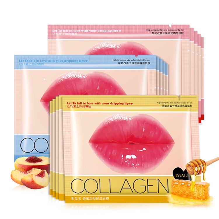 MASKER BIBIR COLLAGEN Pelembab Mulut Kering Pecah Lip Mask