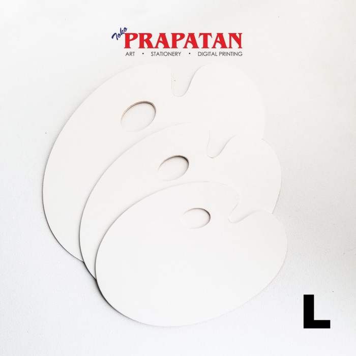 

Palet lukis oval (kayu melamine) - besar NANDAA