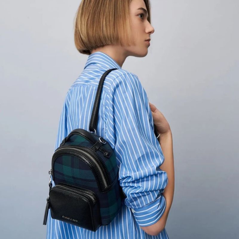 12.12 SALE | CK Tartan Print Backpack