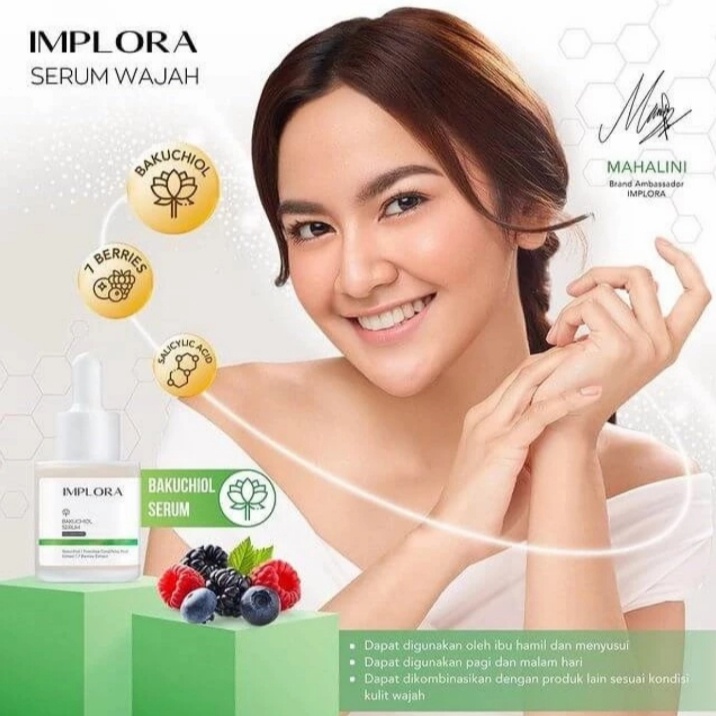 IMPLORA BAKUCHIOL FACE SERUM WAJAH GLOWING - SERUM IMPLORA