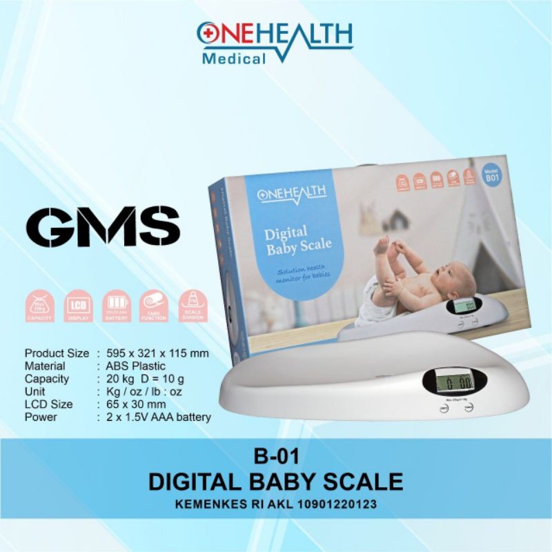 Timbangan Bayi Digital Onehealth / Digital Baby Scale Onehealth