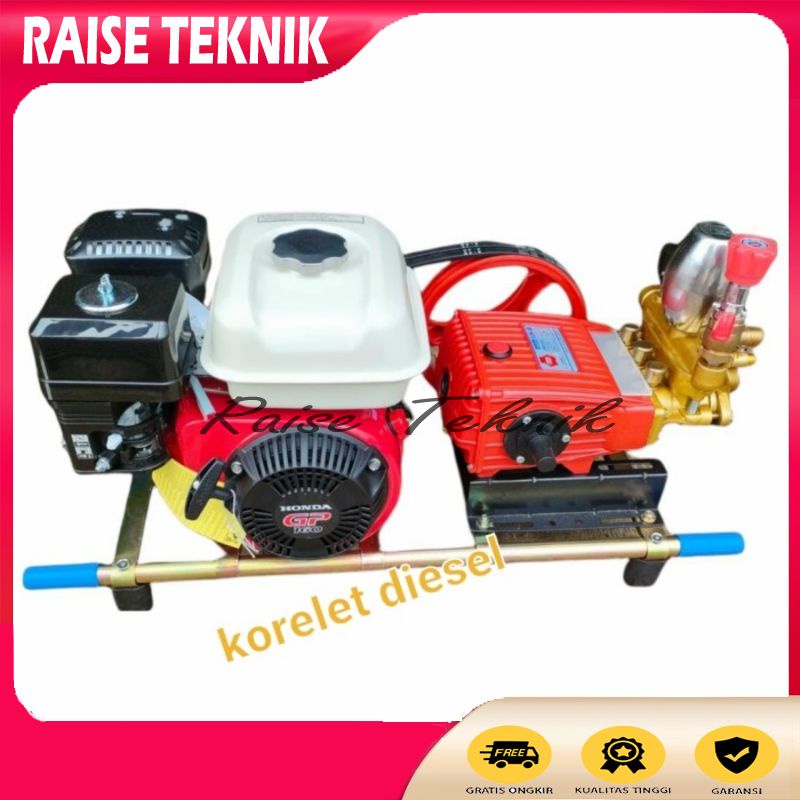 MESIN CUCI STEAM MOTOR HONDA GP160 + SANCIN 30 SIAP PAKAI