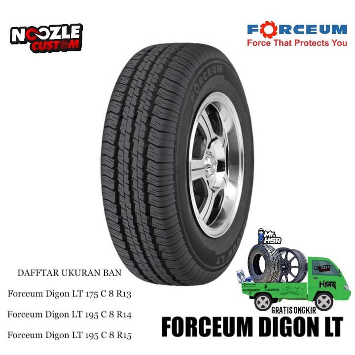 BAN MOBIL RING 13 TIPE FORCEUM DIGON LT 175 C 8 PR R13 BAN MOBIL PICK UP TERMURAH