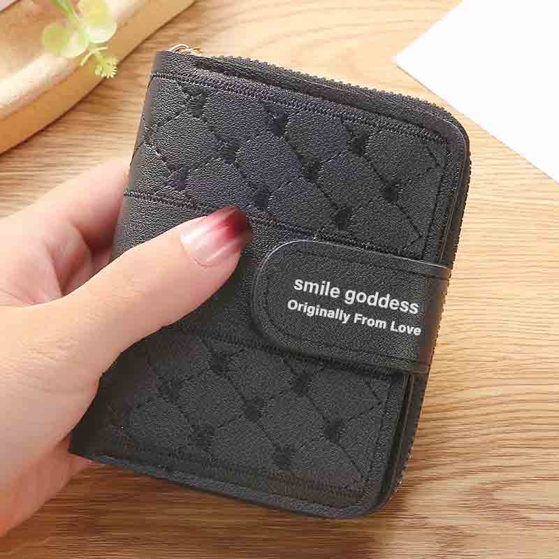 ♥DPS829♥Dompet Lipat Wanita Terbaru 916 // Dompet Lipat Wanita Trendy-916_HITAM
