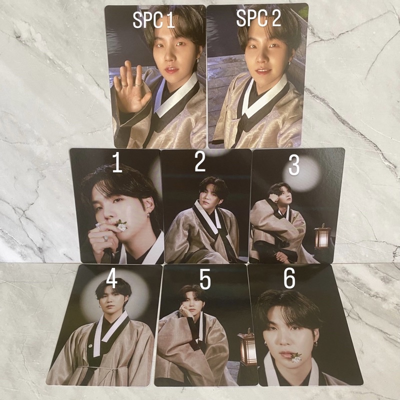BTS dalmajung SUGA yoongi 2022 pc mpc memberset member mini photocard official