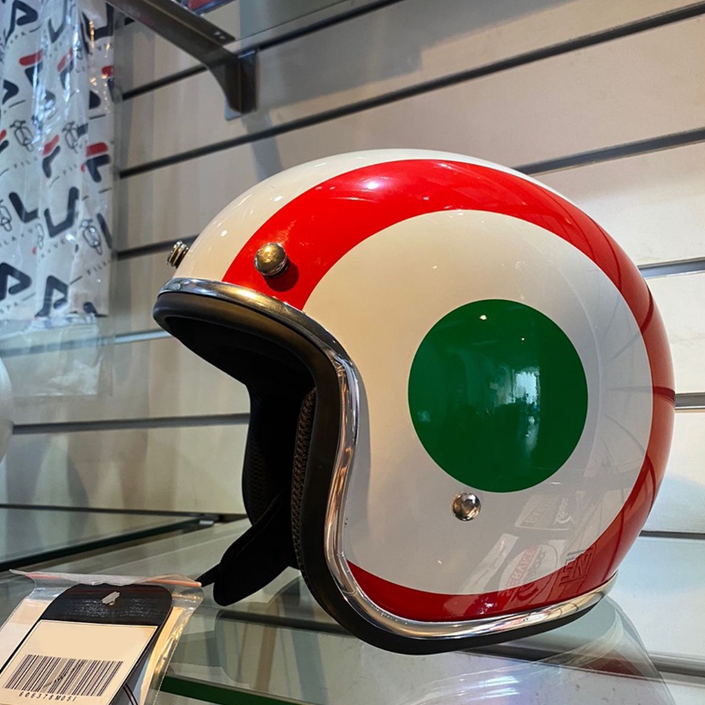 Helm Bogo Retro Lis Chrome PREMIUM Untuk Pria Dan Wanita Dewasa COD