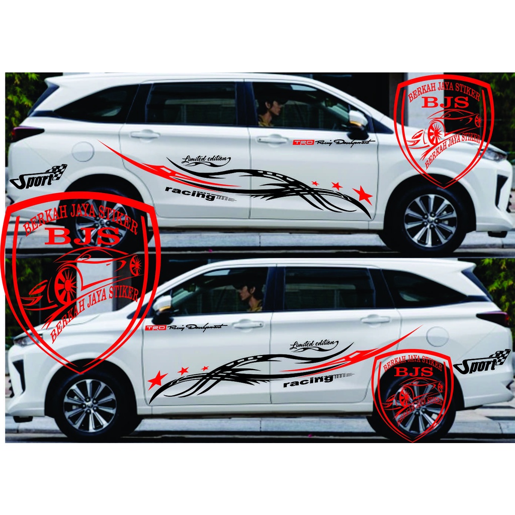 NEW Stiker mobil avanza veloz sticker mobil veloz 2022 stripping body samping universal