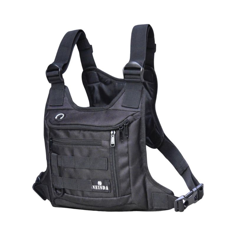 Chestbag Cordura Black Tas dada Pria Tactical Neisda terbaru