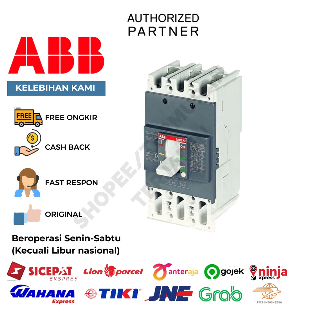 ABB MCCB A1A 125 TMF 40-400 3P 40A 10KA 1SDA066514R1