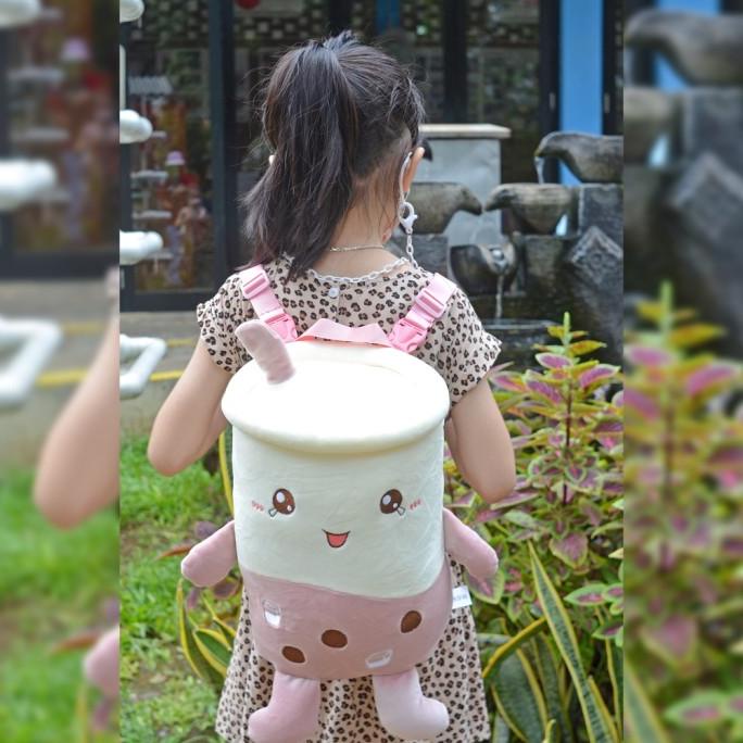 Tas Ransel Boba Tas Boneka Boba Viral Tas Anak Bentuk Boba Tas Boba