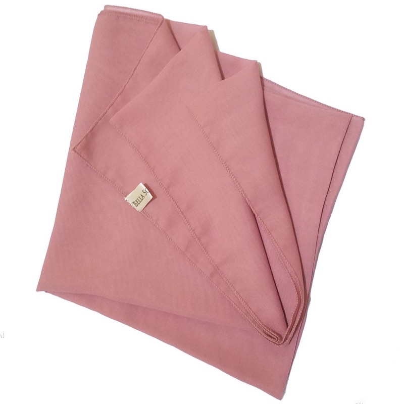 Bella Square Dusty Pink Hijab Segiempat Dustypink Bella Square Premium
