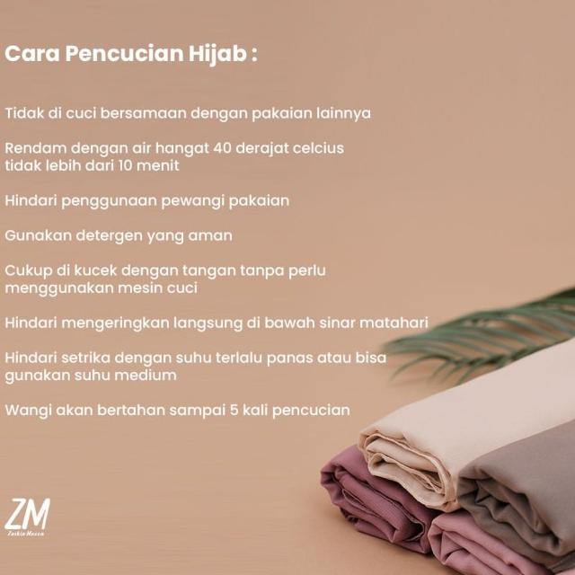 ZM Zaskia Mecca - Kava Blue Night Scarf Kerudung Segi Empat - All Size