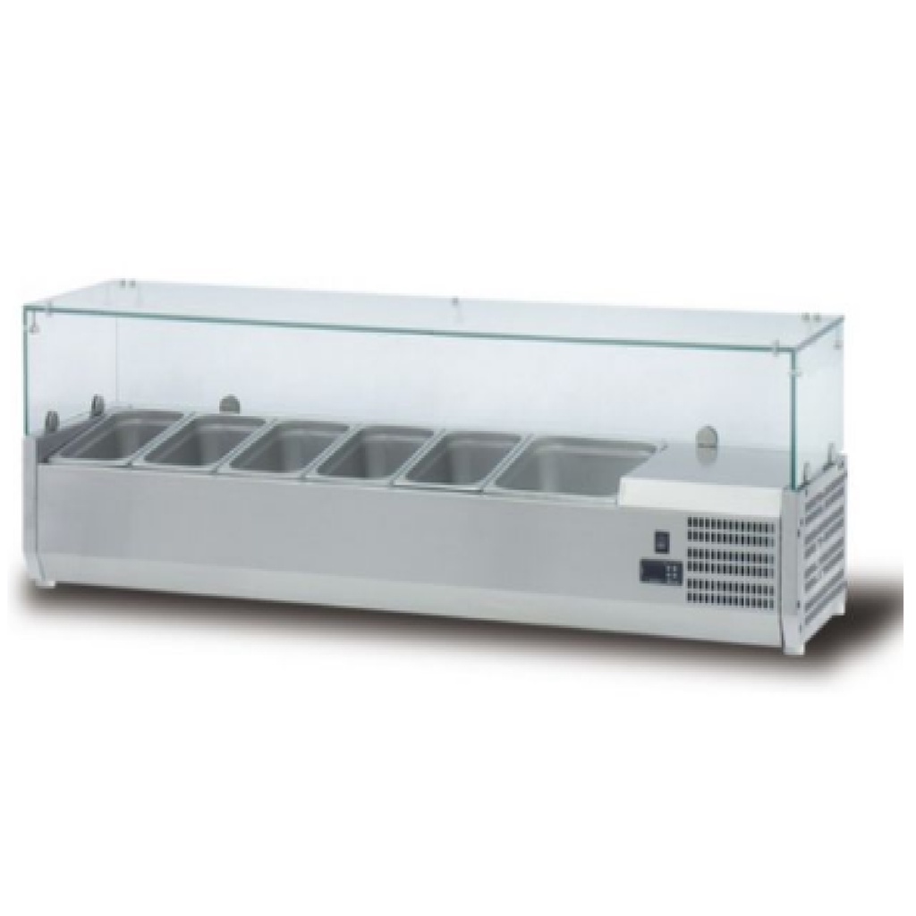 COUNTER TOP SALAD BAR CHILLER FOMAC CTS-VRX1500 LEMARI PEMAJANG SALAD