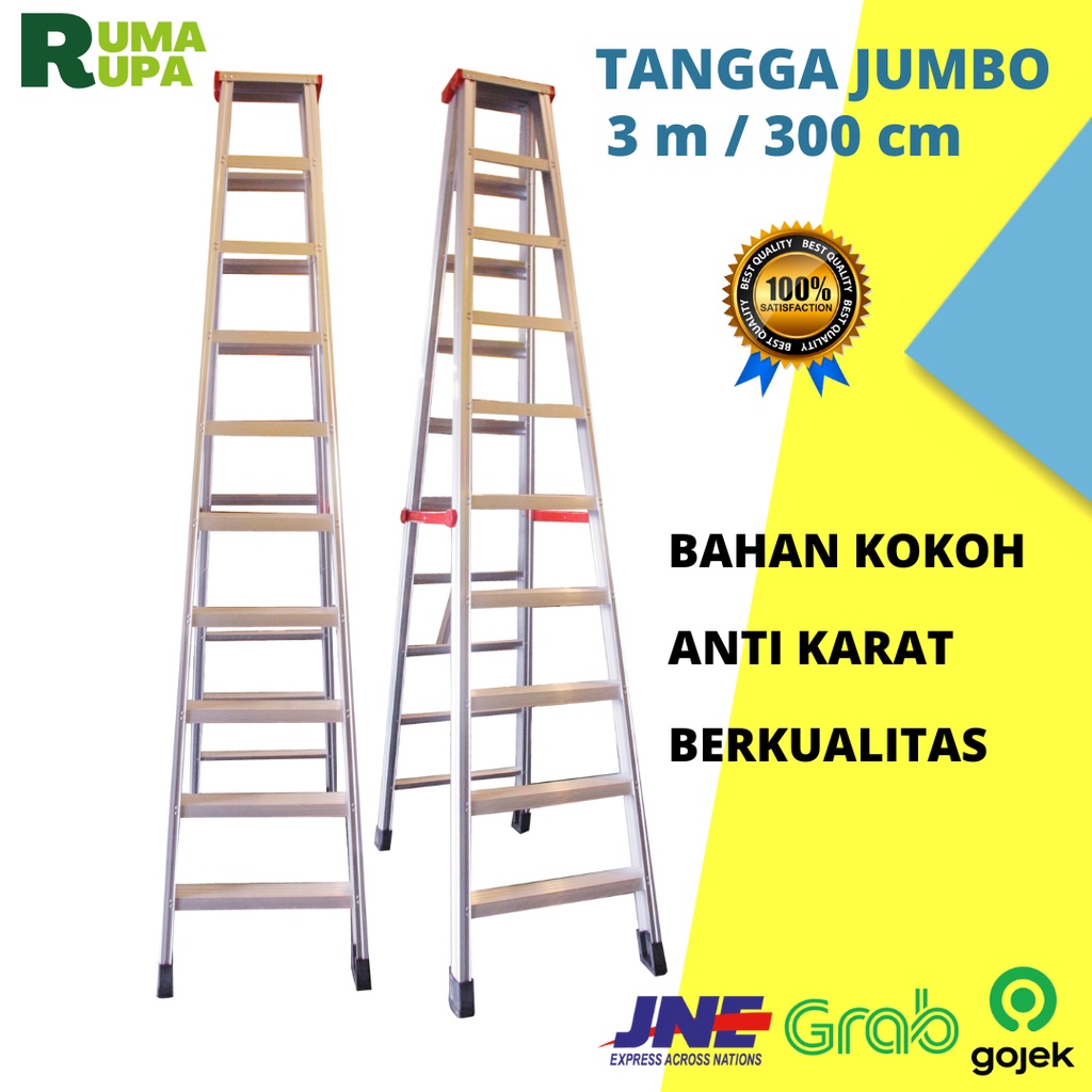 Jual TANGGA LIPAT ALUMINIUM ORIGINAL 3 METER TANGGA MURAH TANGGA