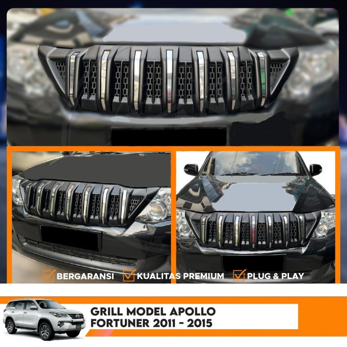 Grill  Mobil Fortuner Model Apollo 2011 - 2015 kokoh tangguh