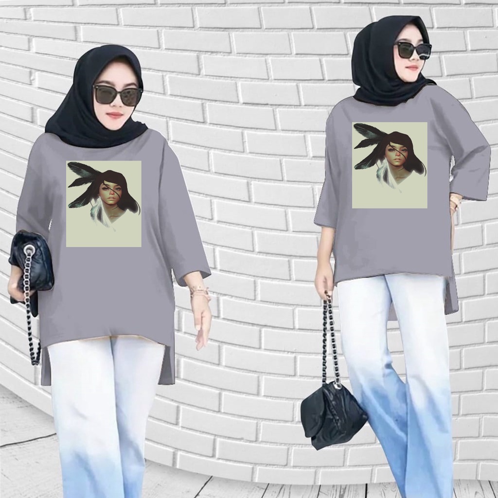 GSC - Long Tunik Wanita Ephipany x tomorrow / Tunik ANIME 016 / Tunik wanita dewasa / Tunik Motif viral new