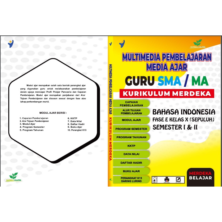 

BUNDLE PRODUK MODUL AJAR KURIKULUM MERDEKA TINGKAT SMA/MA: MAPEL BAHASA INDONESIA, PENDIDIKAN PANCASILA, SENI BUDAYA, PENDIDIKAN AGAMA ISLAM, PJOK, MATEMATIKA, BAHASA INGGRIS , IPA FISIKA, IPA BIOLOGI, IPA KIMIA DLL ( 18 MAPEL).
