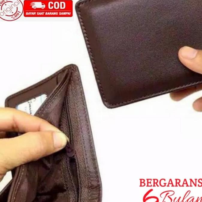Dompet Kulit Pria Resleting / Sleting
