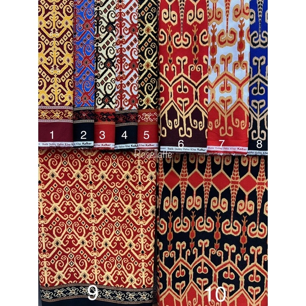 Kain Batik Khas Kalimantan Borneo Dobby Halus