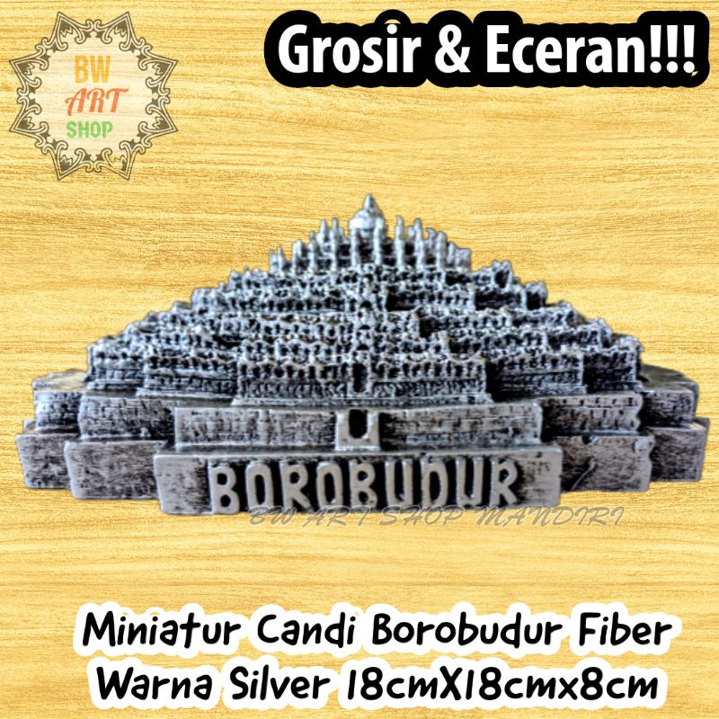 MINIATUR CANDI BOROBUDUR FIBER JUMBO | PATUNG AQUARIUM | DEKORASI AQUASCAPE AKUARIUM | CANDI BOROBUD