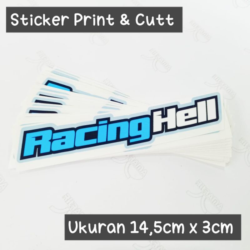 sticker printing RACING HELL NEW