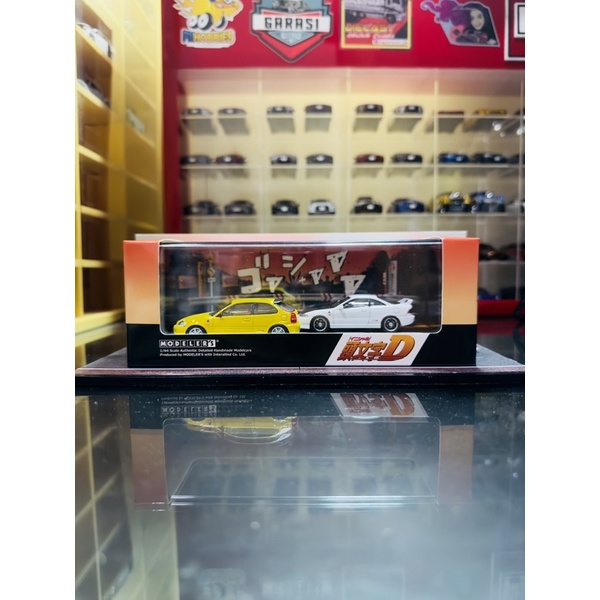 Hi Story 1:64 Modeler’s Initial D Vol 9 Honda Civic EK9 & Integra DC2