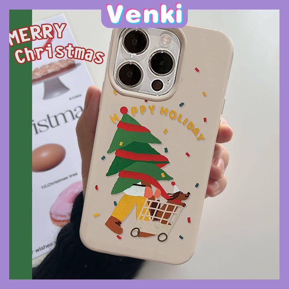 Case iPhone 14 Pro Max TPU Soft Case Christmas Tree Glossy Khaki Candy Case Camera Protection Shockproof For iPhone 14 13 12 11 Plus Pro Max 7 Plus X XR