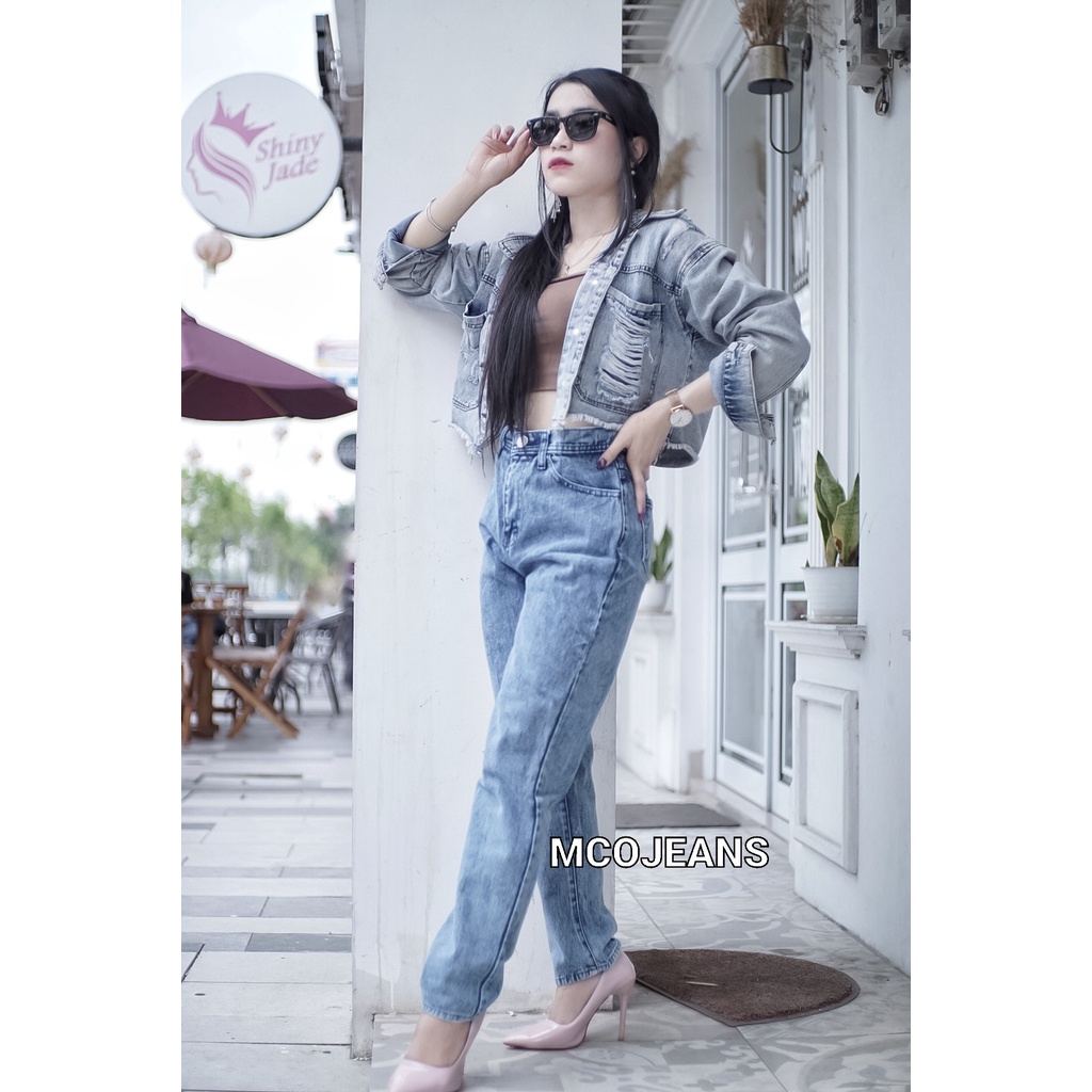 MCO - Celana Wanita - Boyfriend Jeslyn - Celana Jeans wanita - OOTD SZ 27-34