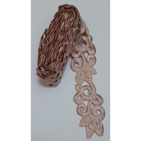 renda bordir cantik kepang/renda berkualitas/renda bordir tasikmalaya/renda bordir tempel/renda bord