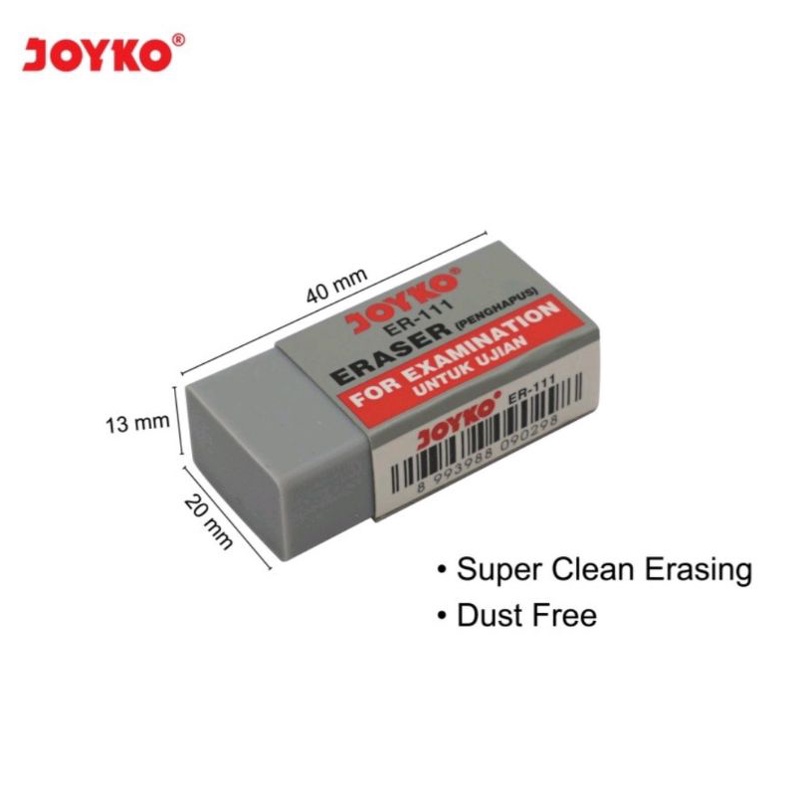 

Penghapus Joyko ER-111 Eraser Stip Untuk Ujian